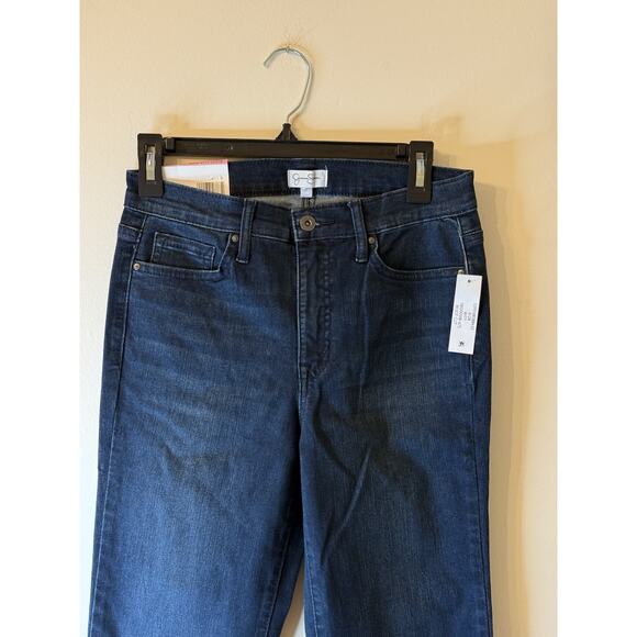 Jesica Simpson Low Rise Bootcut Women's size 6/28 Dark Wash Blue Denim Jeans - Picture 3 of 8